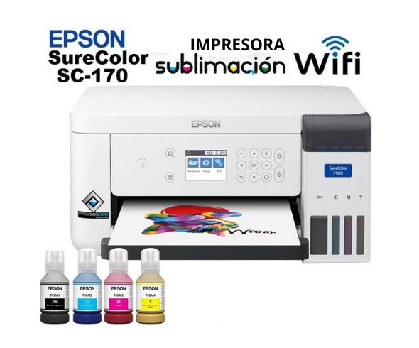 Impresora Epson F170 de Sublimación de Tinta SureColor | CompuImpresión